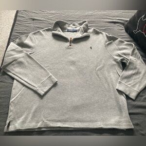 Ralph Lauren Polo Grey 1/4 quarter zip sweater size XXL